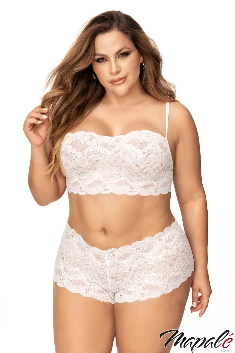 2PC Lace Top And Boyshort