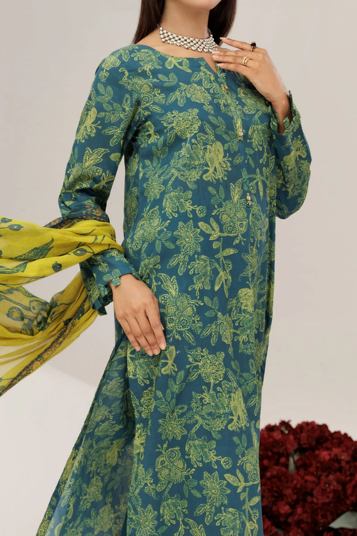 3 PIECE DIGITAL PRINT LAWN| DPC-345