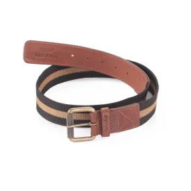 390343 Leather & Webbing Combination Belt in Tan Color | Style n Craft