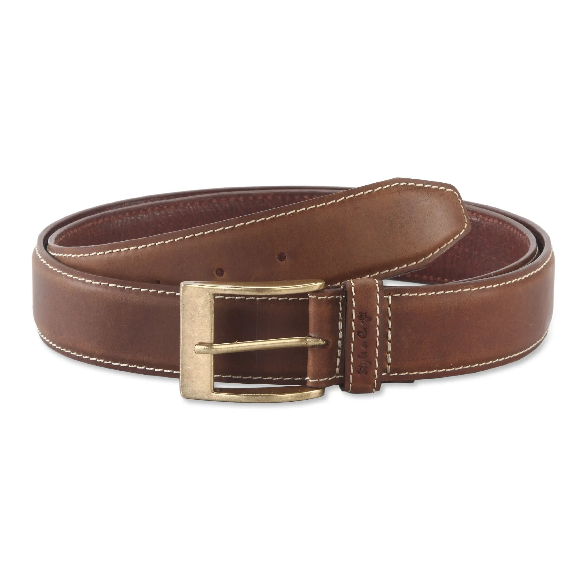 391902 Leather Belt in Brown Color | Style n Craft