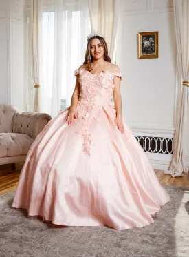 3D Floral Off Shoulder Ball Gown by Calla WB21551