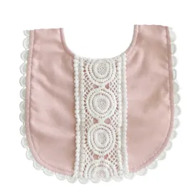 Alimrose Olivia Bib Pink  Linen