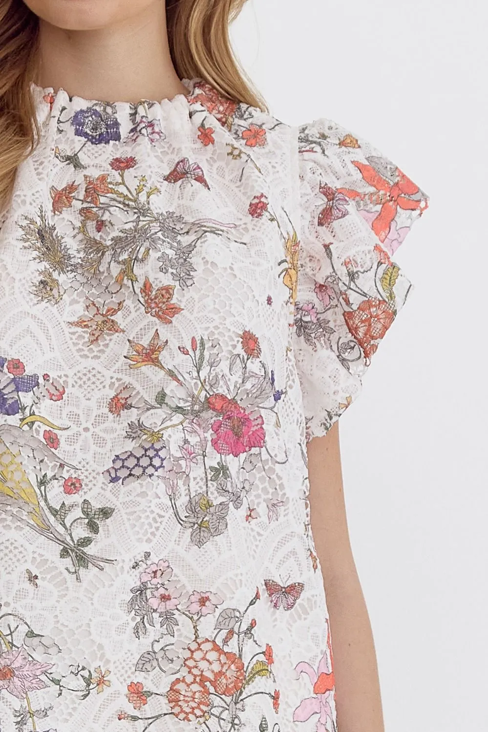 Anya Lace Floral Top