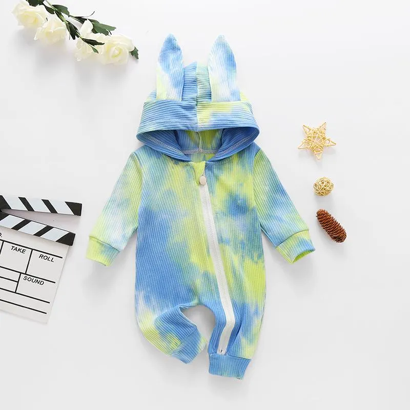 Baby Rabbit Ears Tie Dye Hooded