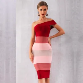 Bandage One Shoulder Dress