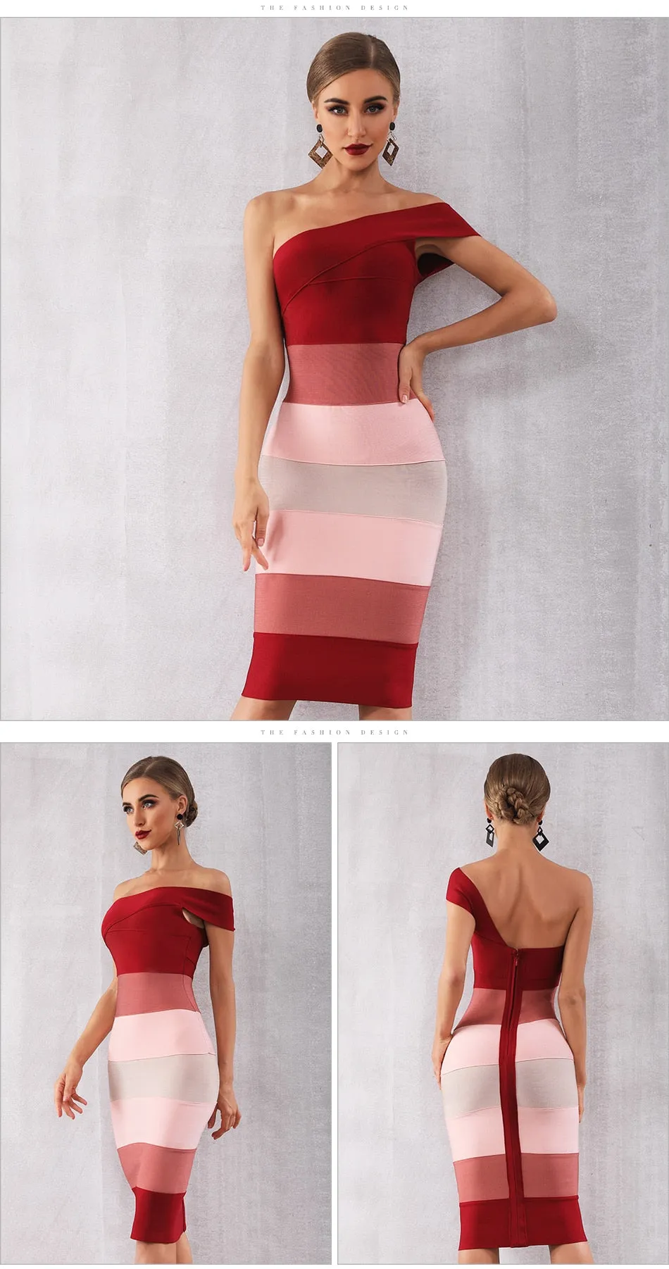 Bandage One Shoulder Dress