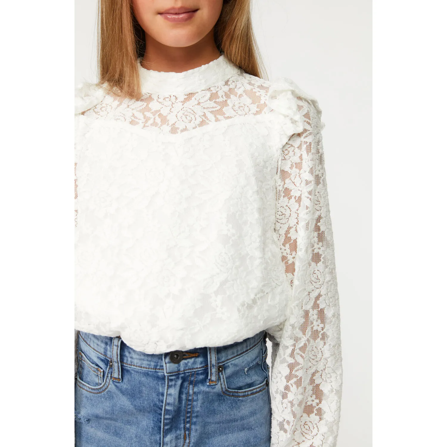 Bardot Junior - Maggie Lace Top - ivory