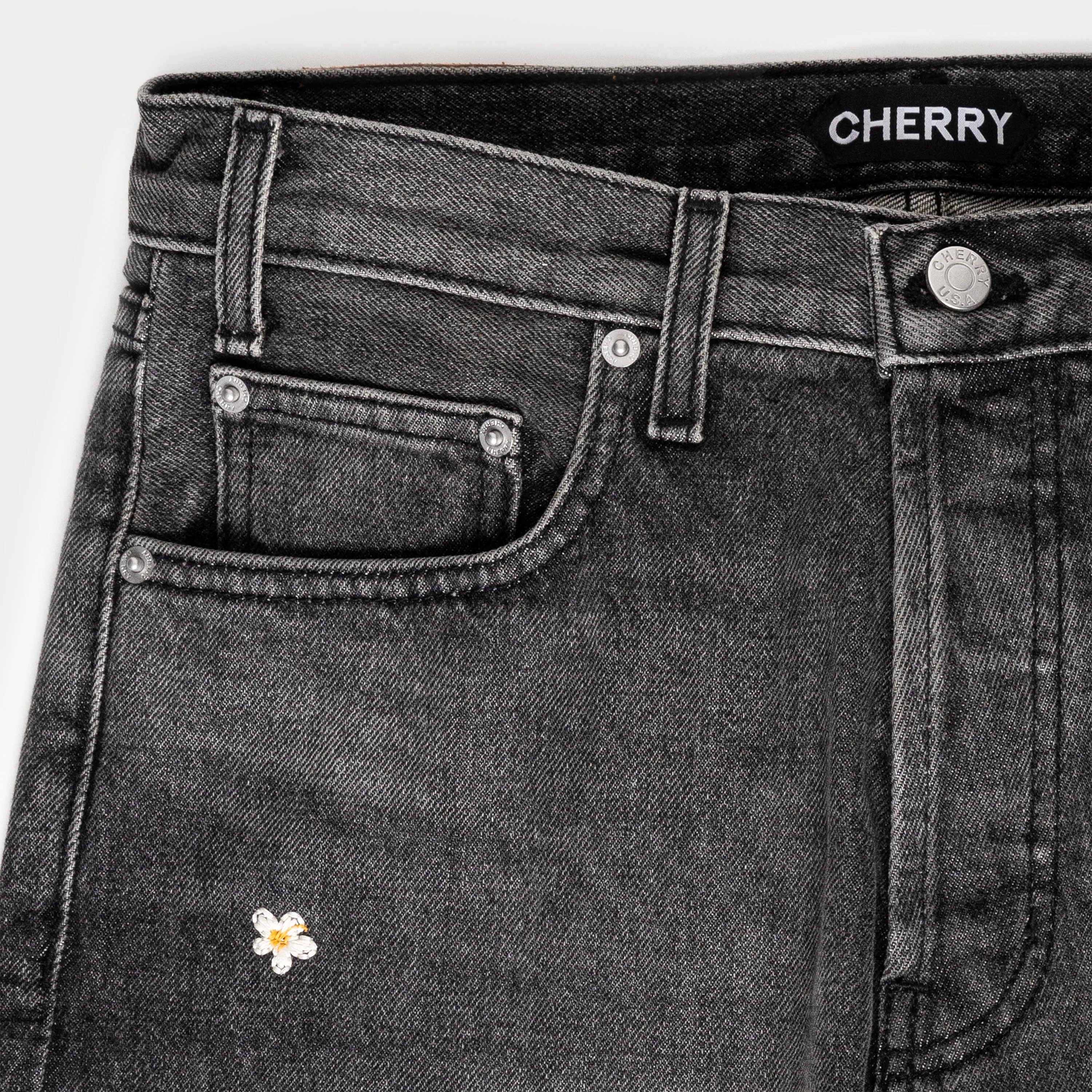 Blossom Relaxed 5 Pocket Denim (Black)