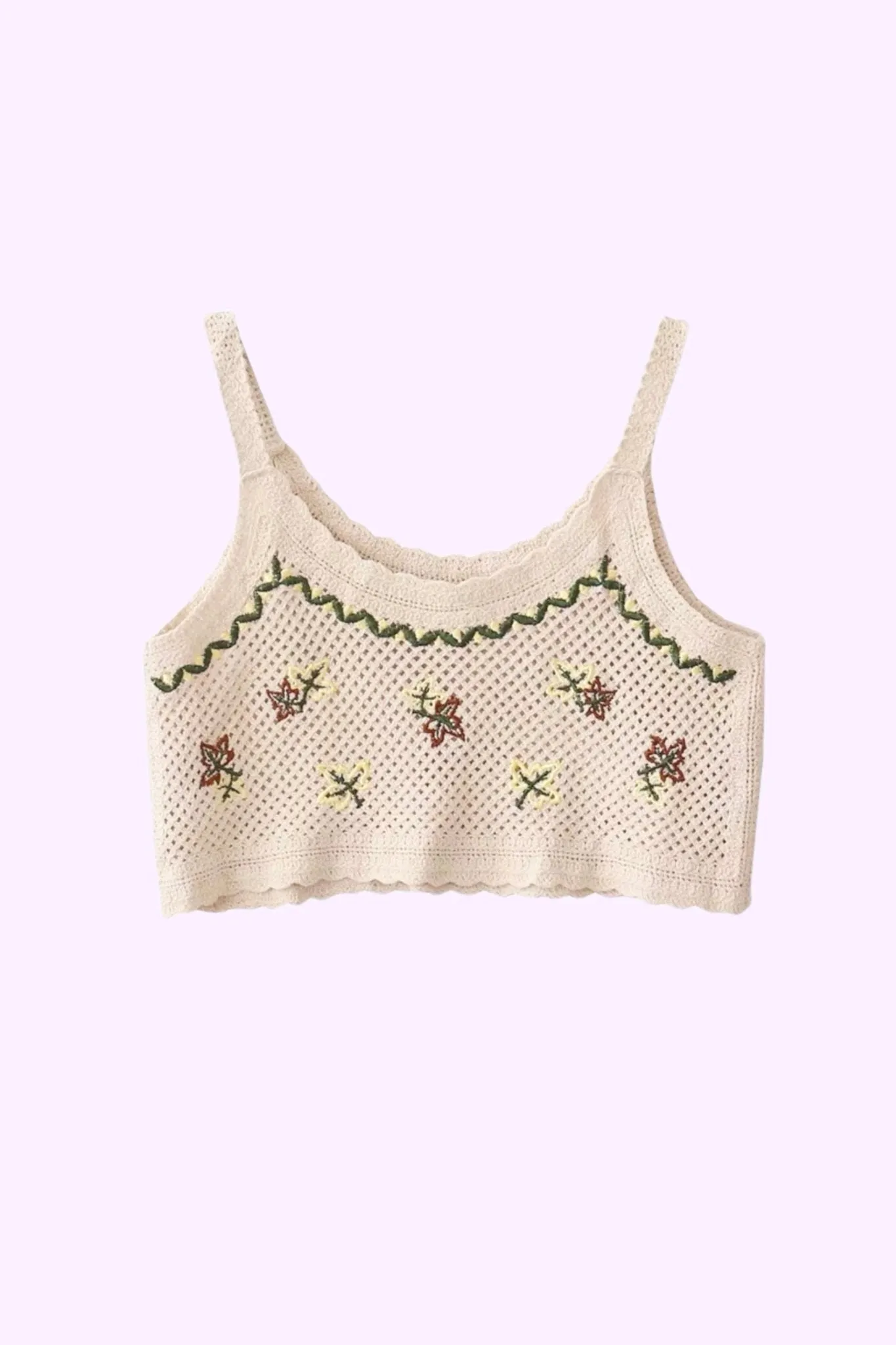 Boho style crochet cami