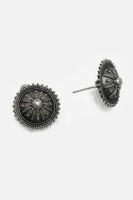 Boho Style Silver Studs