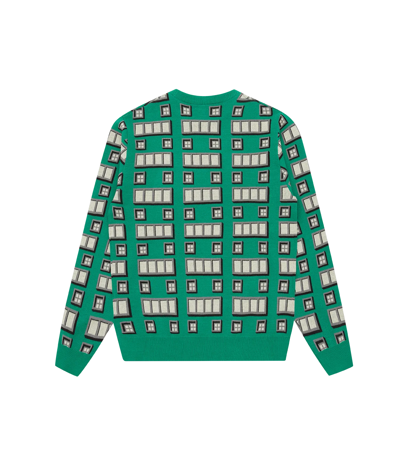 BRICK KNITTED JUMPER - GREEN