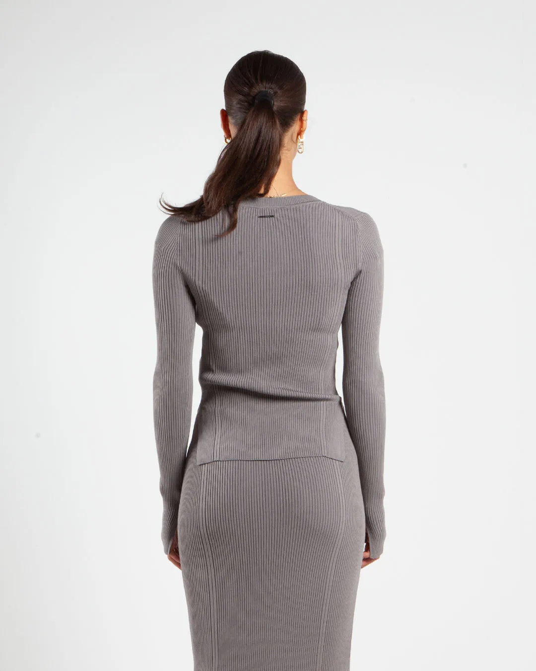 Calvin Klein Knitted Top Steeple Grey