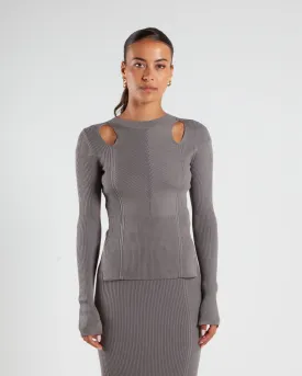 Calvin Klein Knitted Top Steeple Grey