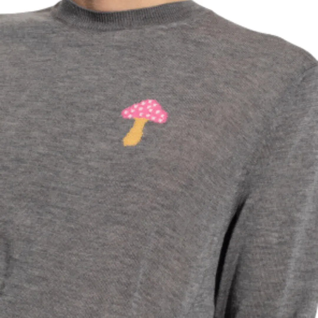 COMME des GARÇONS Shirt x Brett Westfall Knit Mushroom Sweater - Grey