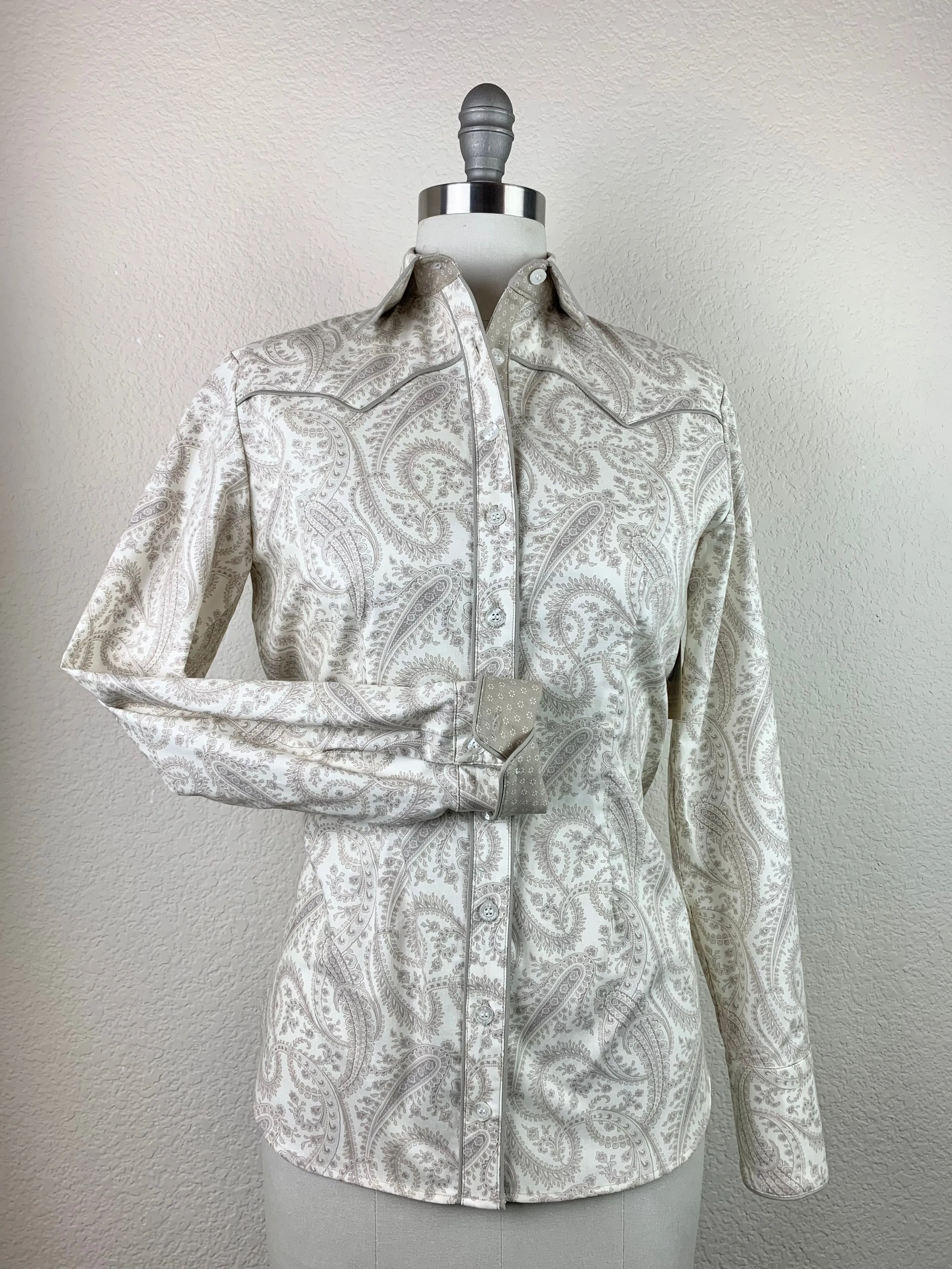 CR Western Pro Ivory Stone Paisley - FINAL SALE