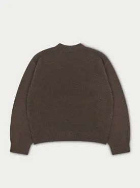 CTRE KNITTED SWEATSHIRT - BROWN