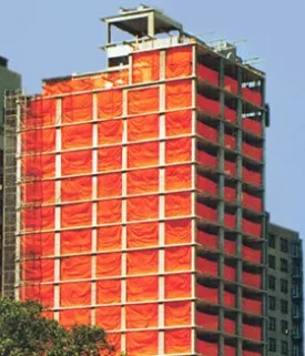 Debris Netting Orange 5.6' x 150' Roll