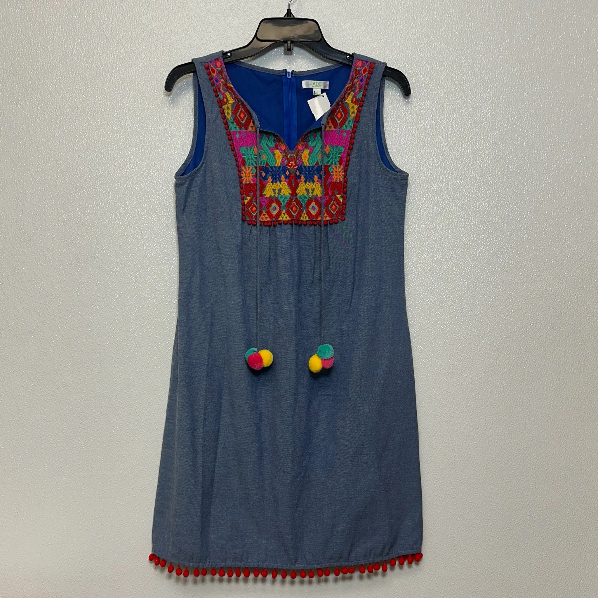 Denim Dress Casual Short Clothes Mentor, Size S