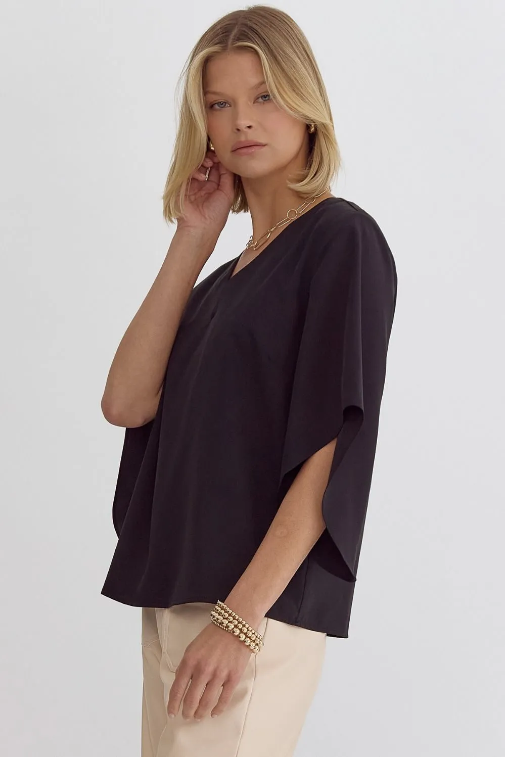 'Elevated Style' Top - Black