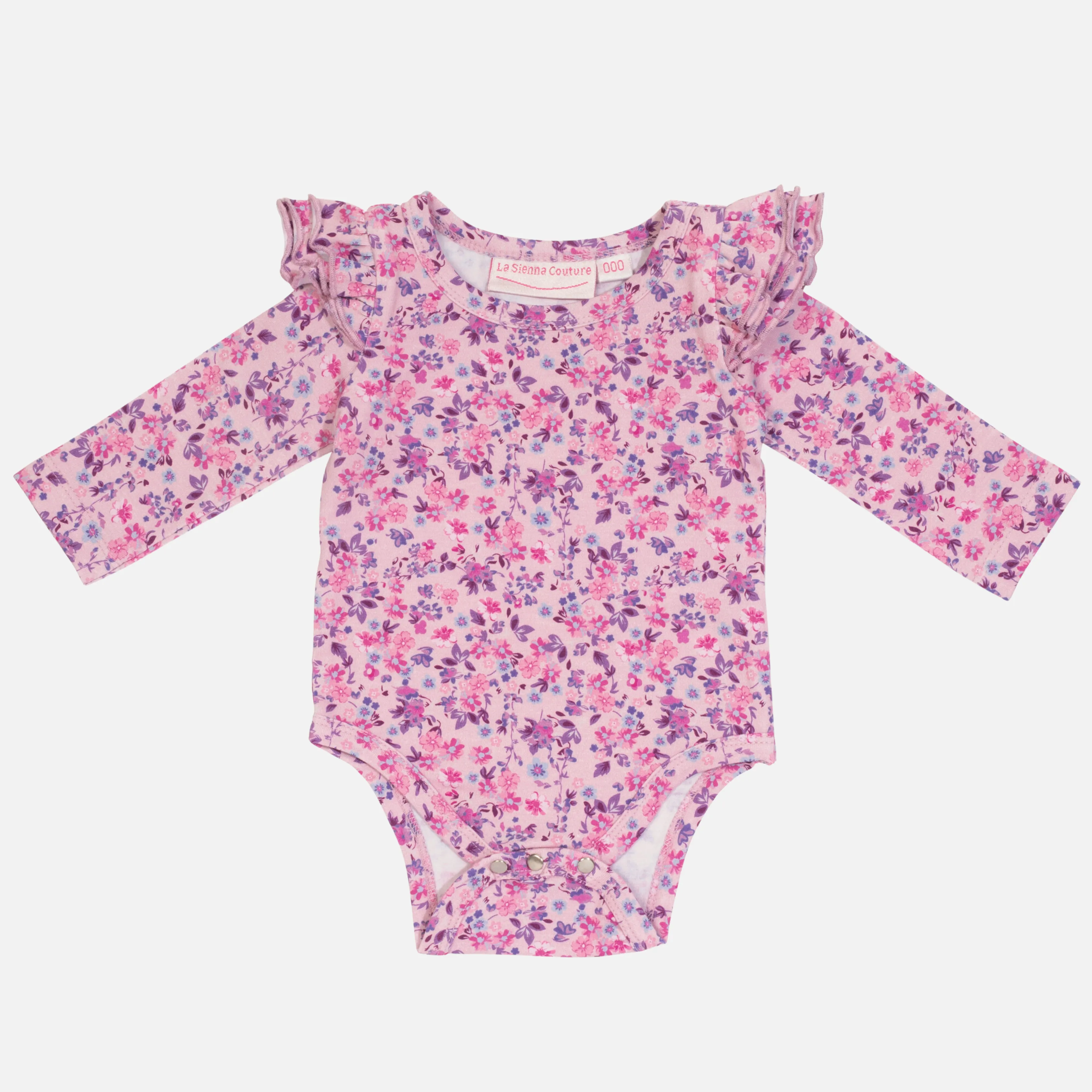 Floral Long Sleeve Flutter - Florence