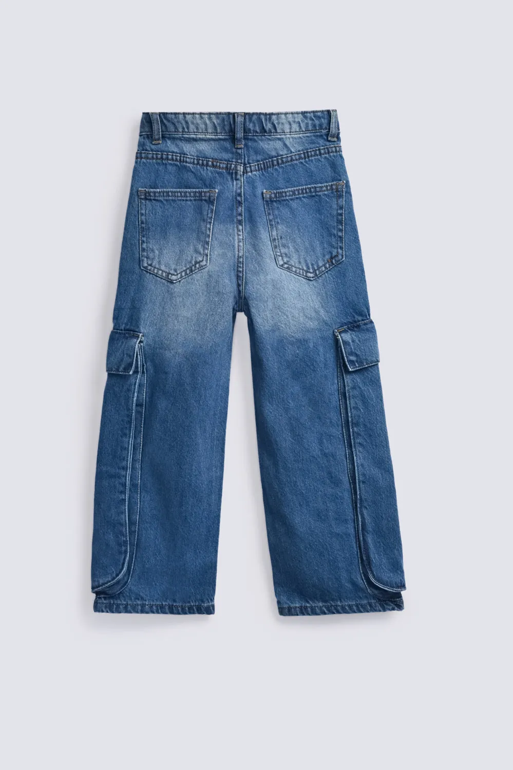 GIRLS CARGO STYLE DENIM