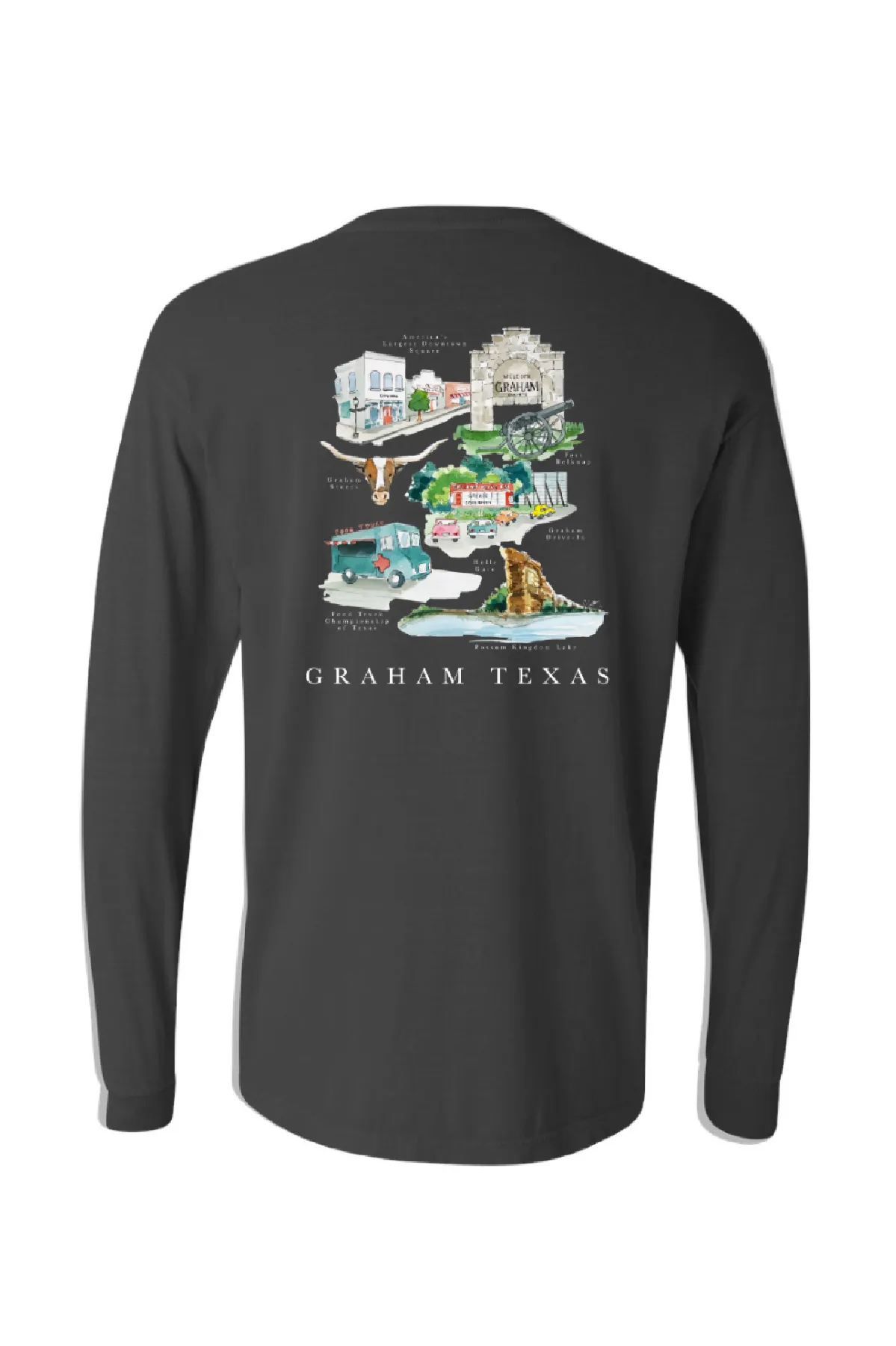 Graham Comfort Colors Longsleeve - Pepper