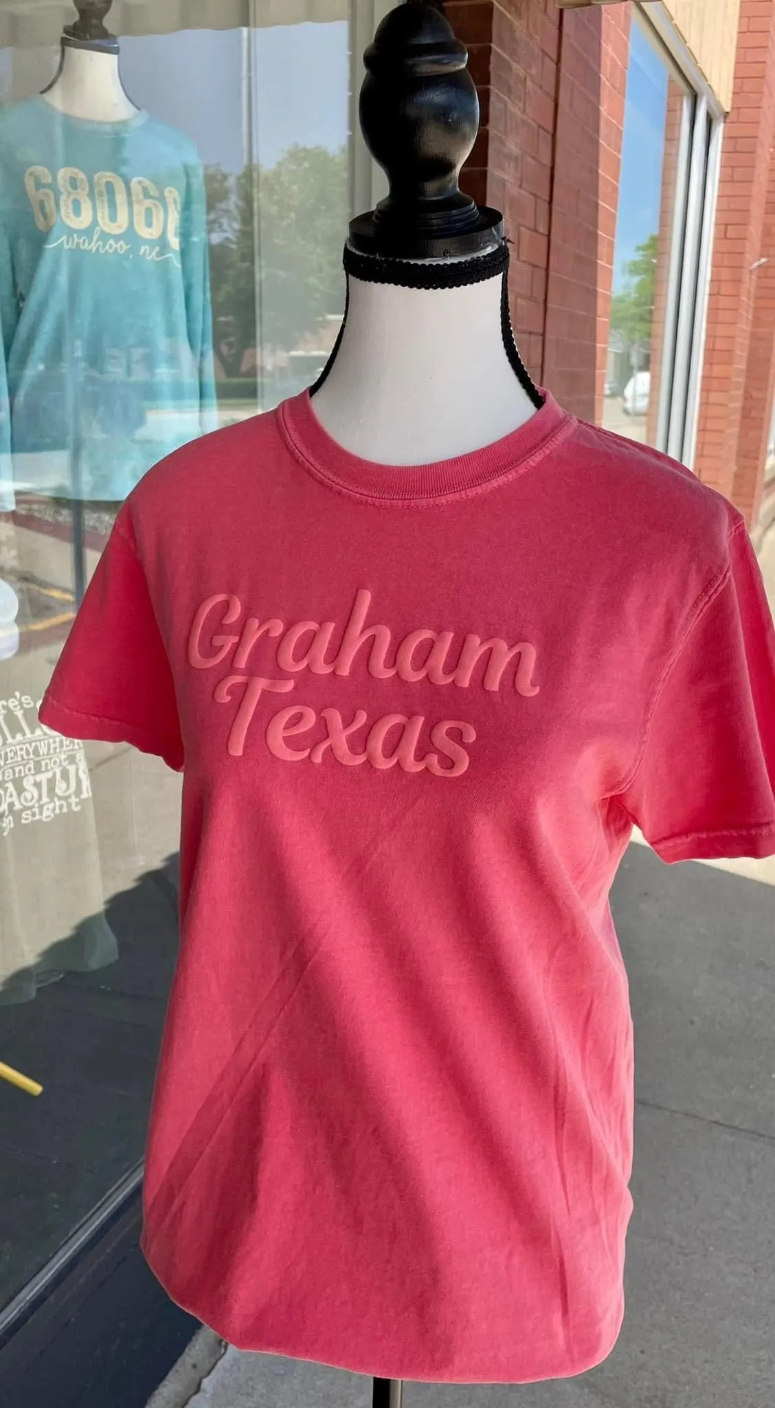 Graham Texas Puff Print Tee - Watermelon