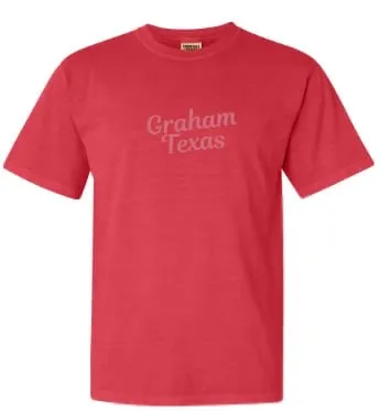 Graham Texas Puff Print Tee - Watermelon