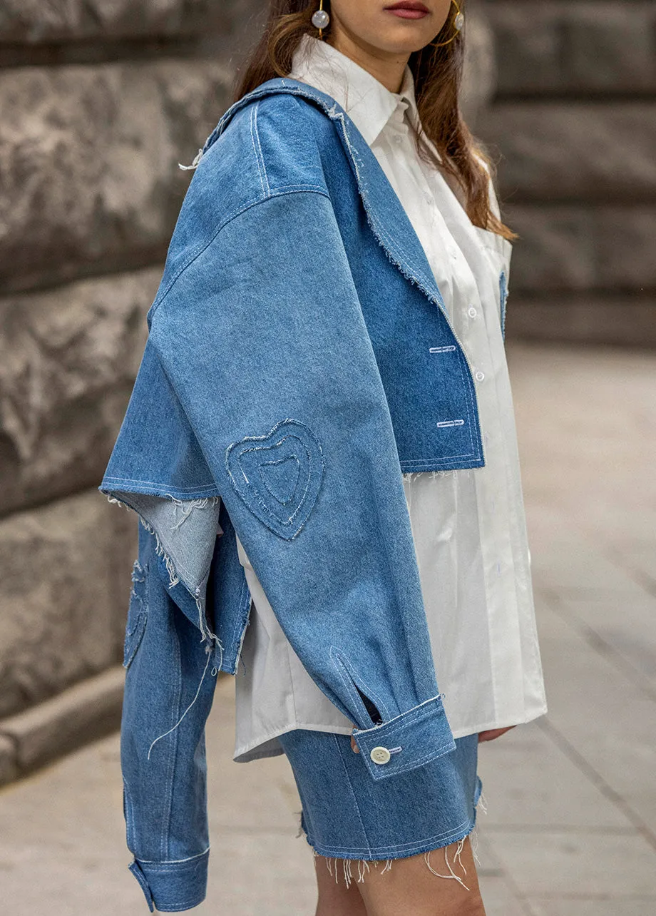 HEARTS DENIM BLAZER