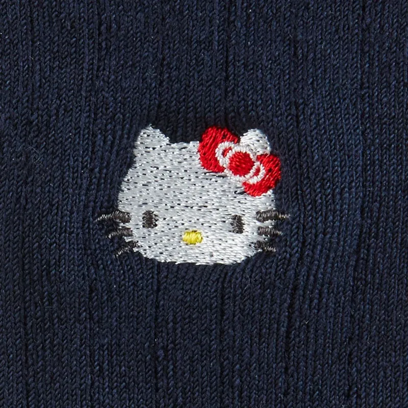 Hello Kitty Classic Embroidered Crew Socks