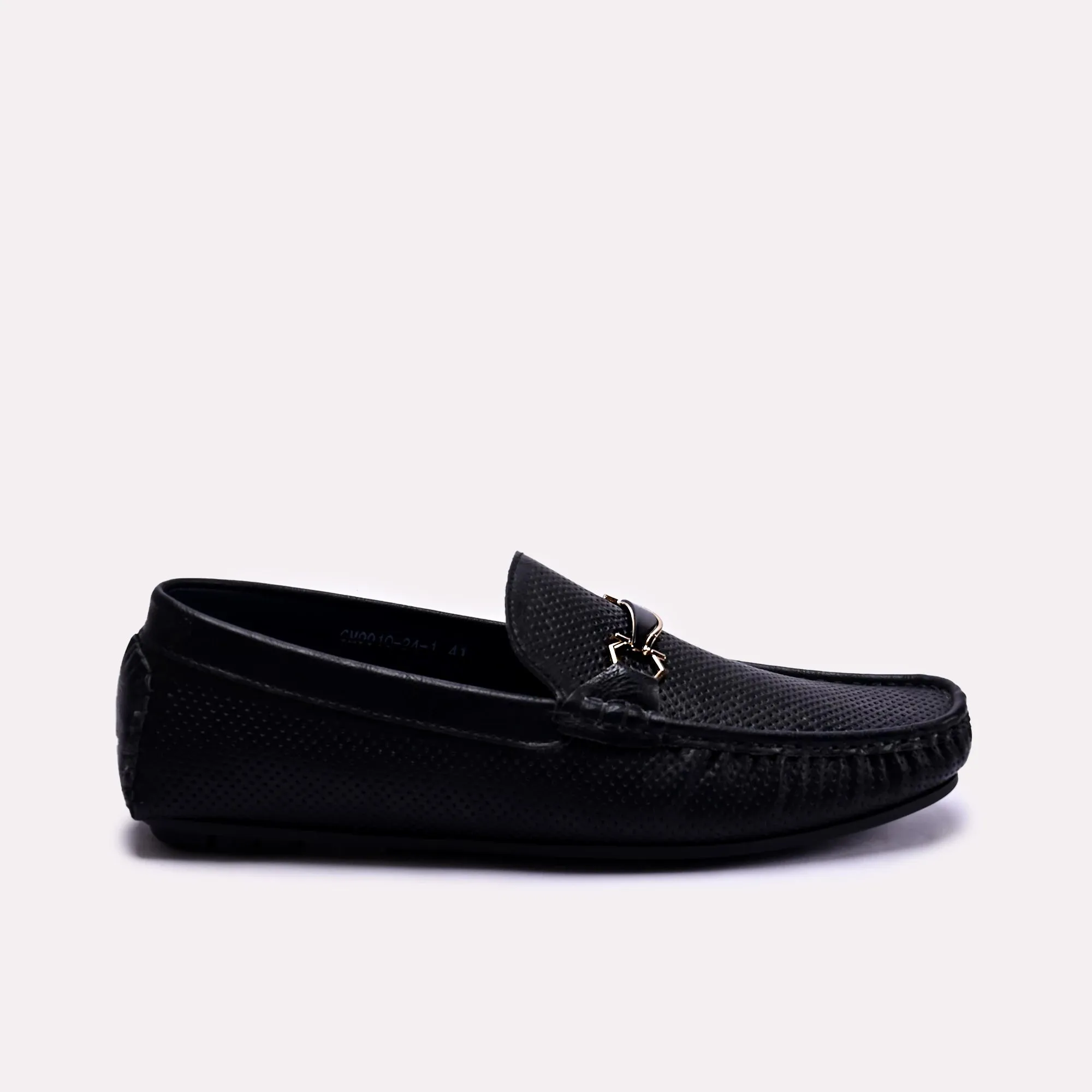 Hilton Black Perforated Loafers 0130777