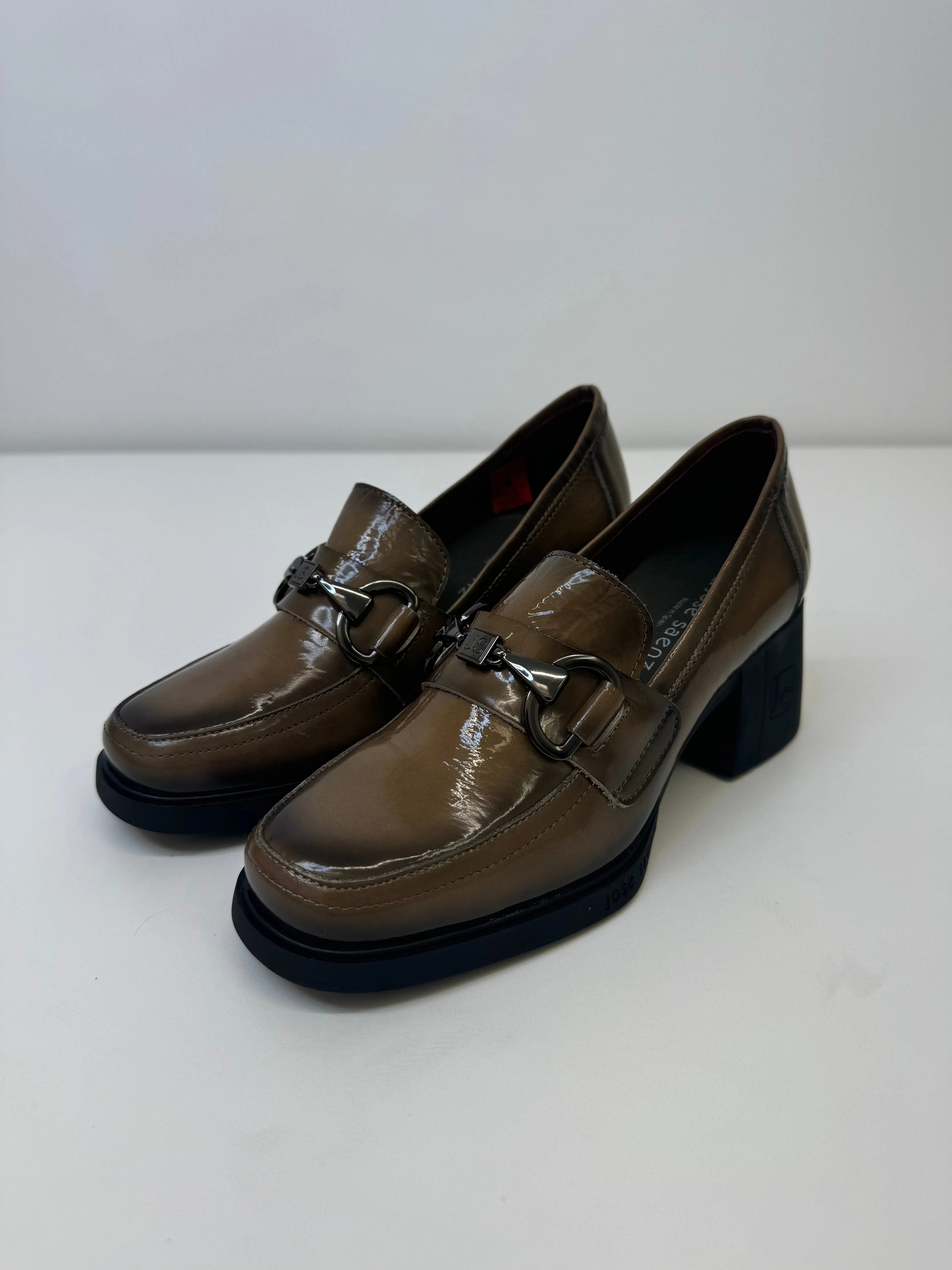 JOSE SAENZ Taupe Heel Loafers