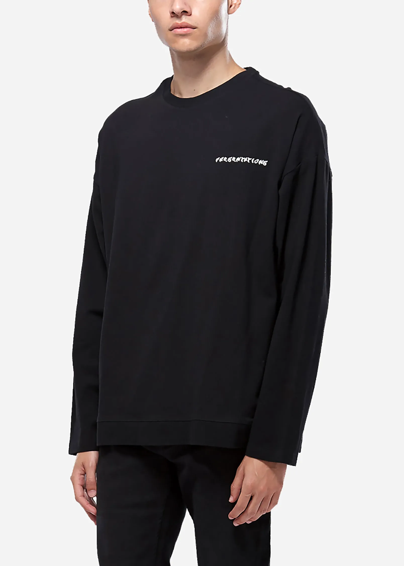 Konus Men's Long Sleeve Tee in Black