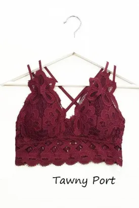 Lacey Bralette (Tawny Port)