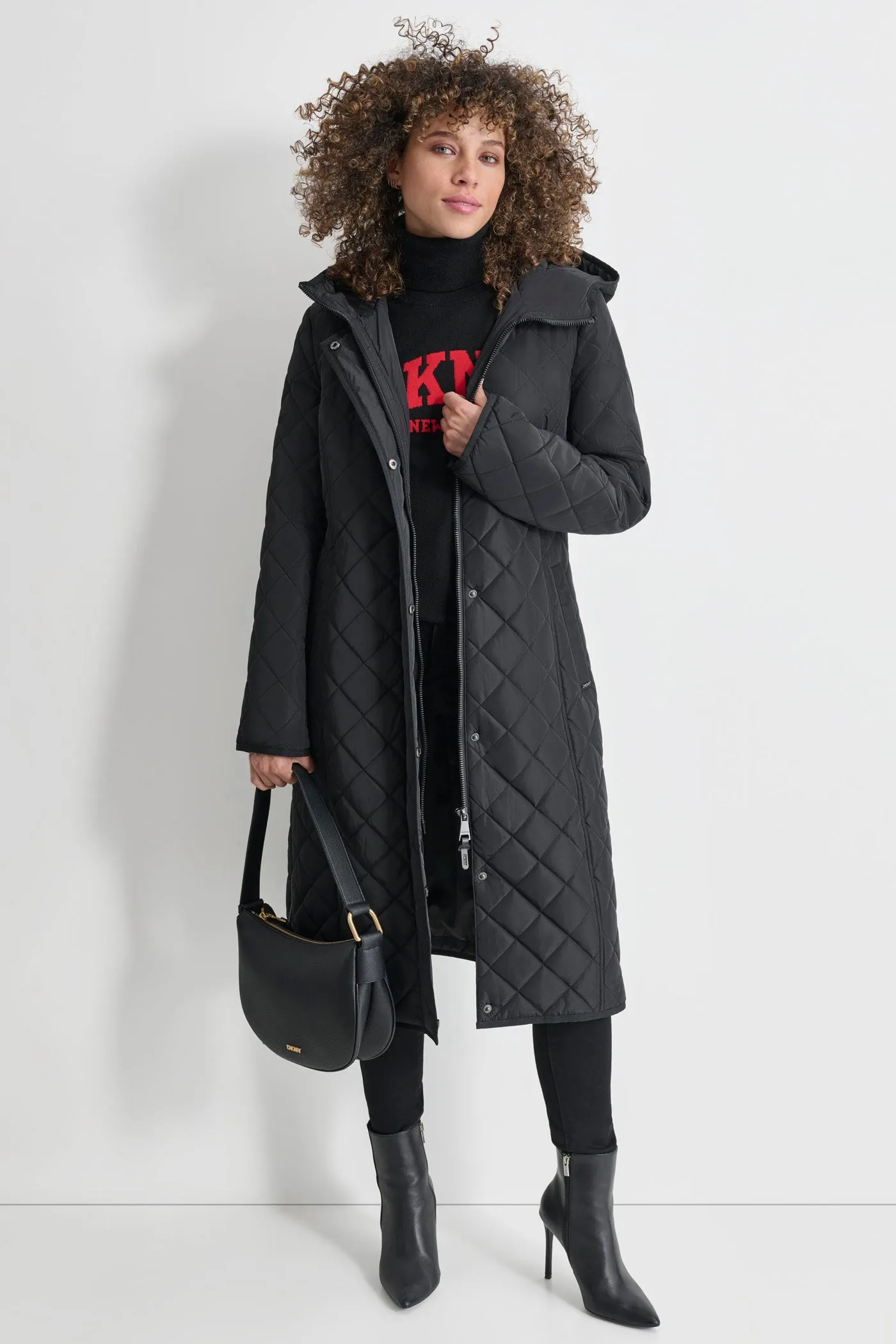 Long Quilted Trench