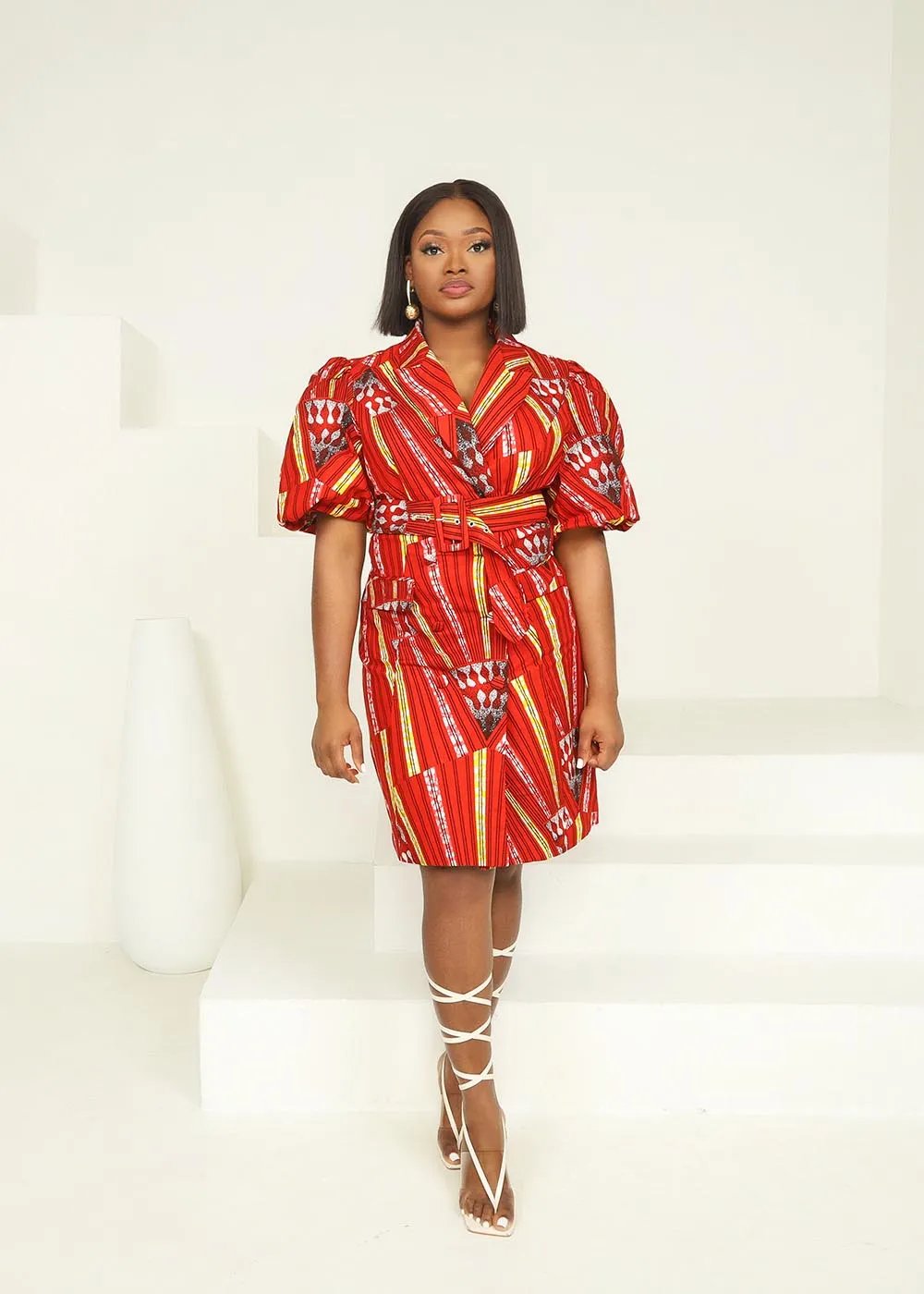 Meekah African Print Dress Blazer