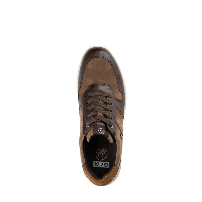 Mens Ara Maverick in Amarone/Sesame/Brown