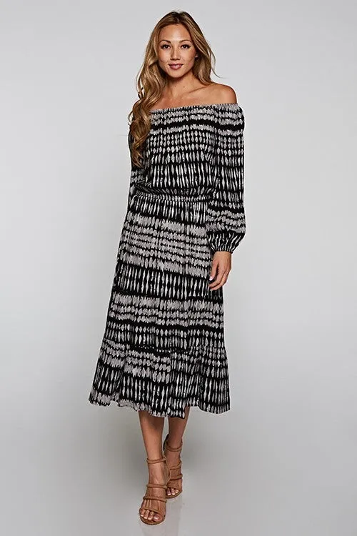 Off The Shoulder Midi Dress