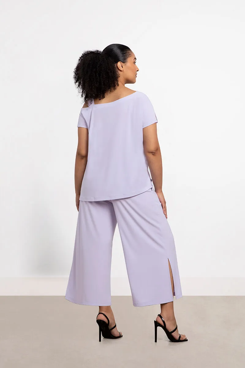 One Shoulder Boxy Top | Lavender