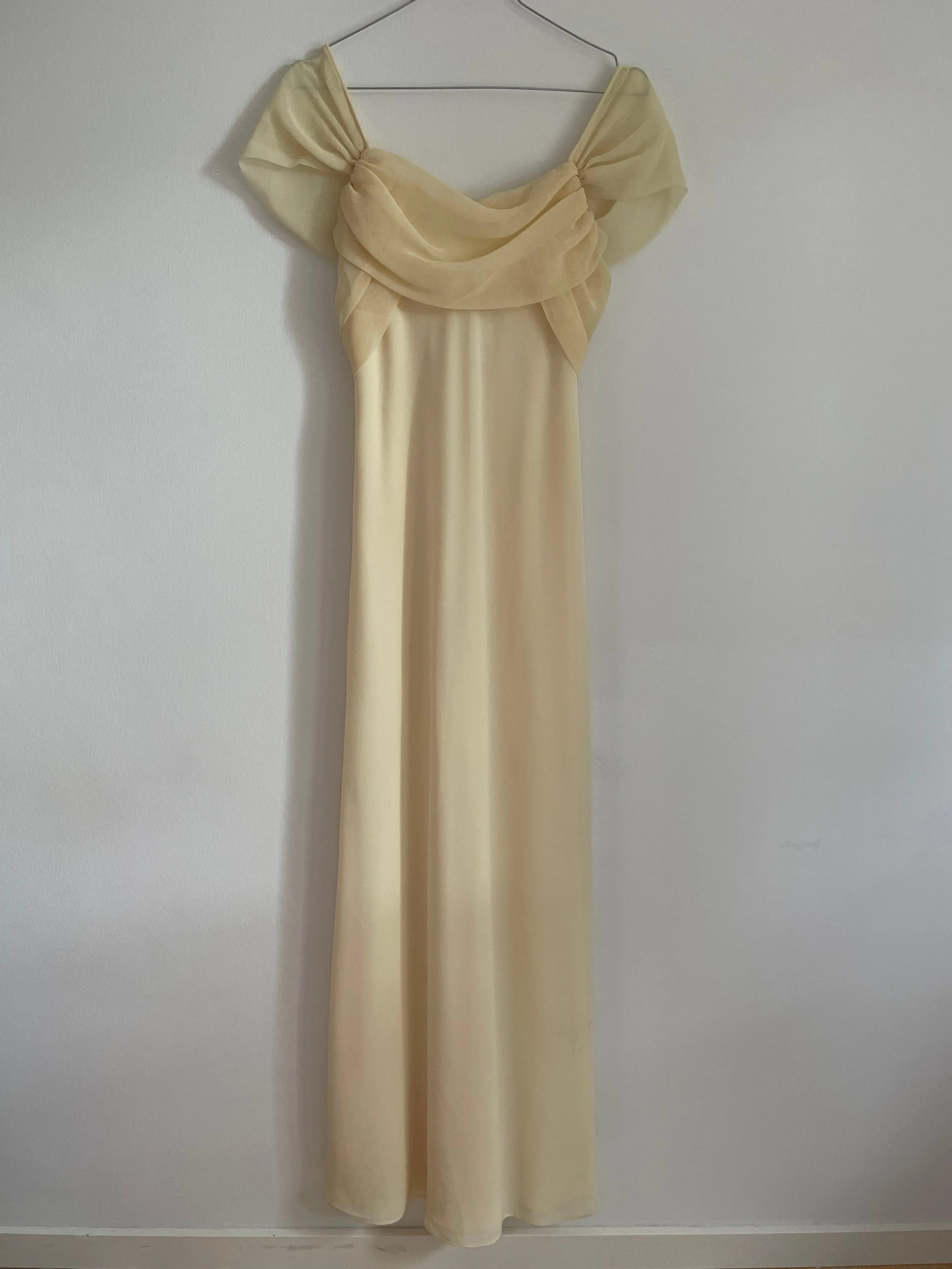 Pale Yellow Chiffon Dress