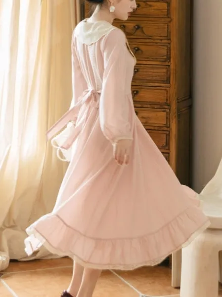 Pink Jasmine Chiffon Dress