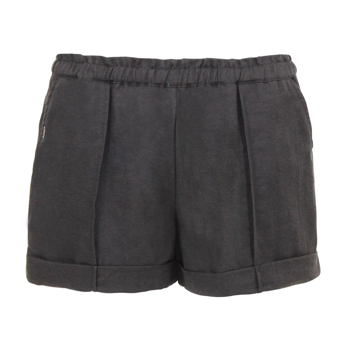 Prescott Shorts in Black Linen