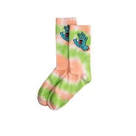 SCREAMING HAND TIE DYE SOCK