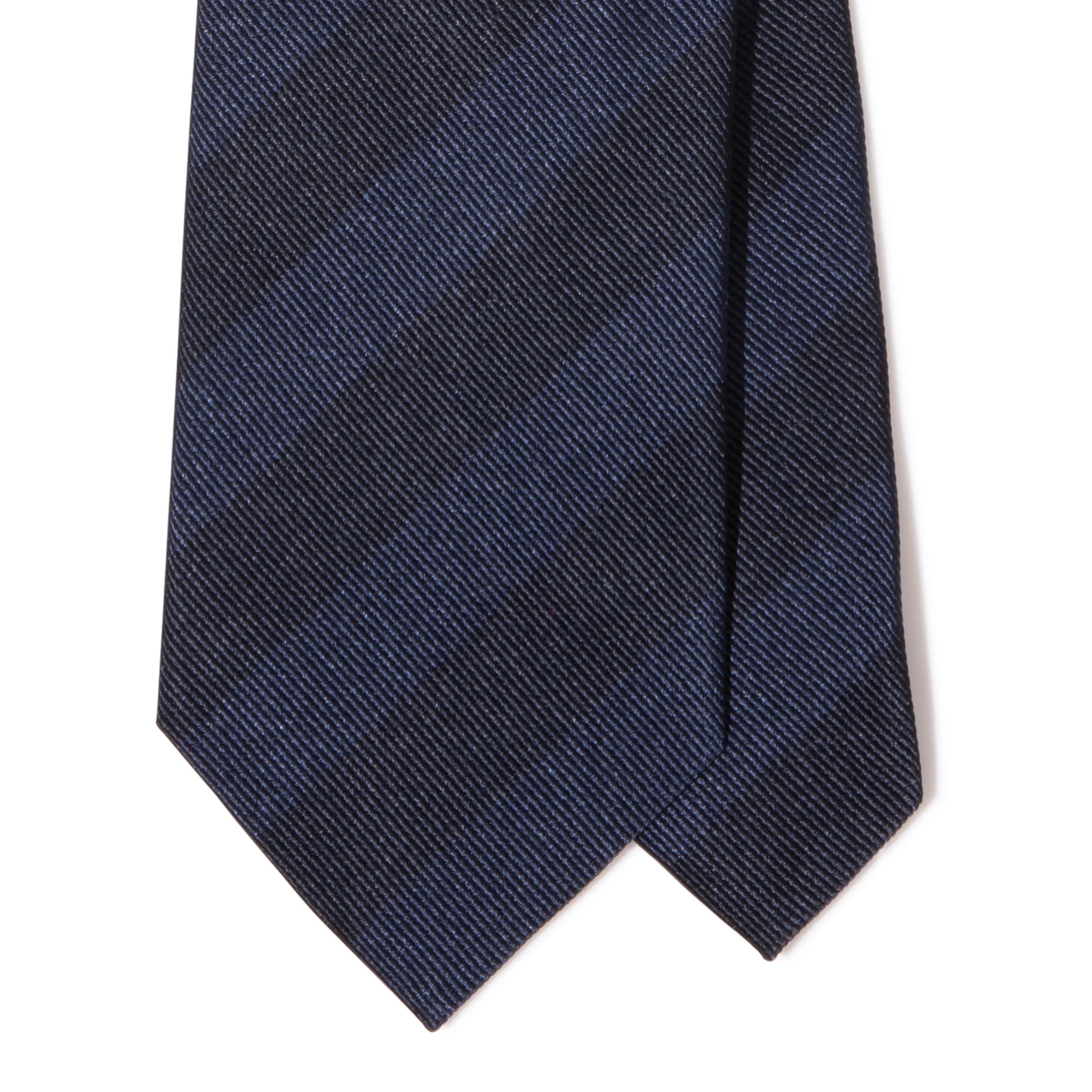 Silk Woven Reppe Stripe Tipped Tie