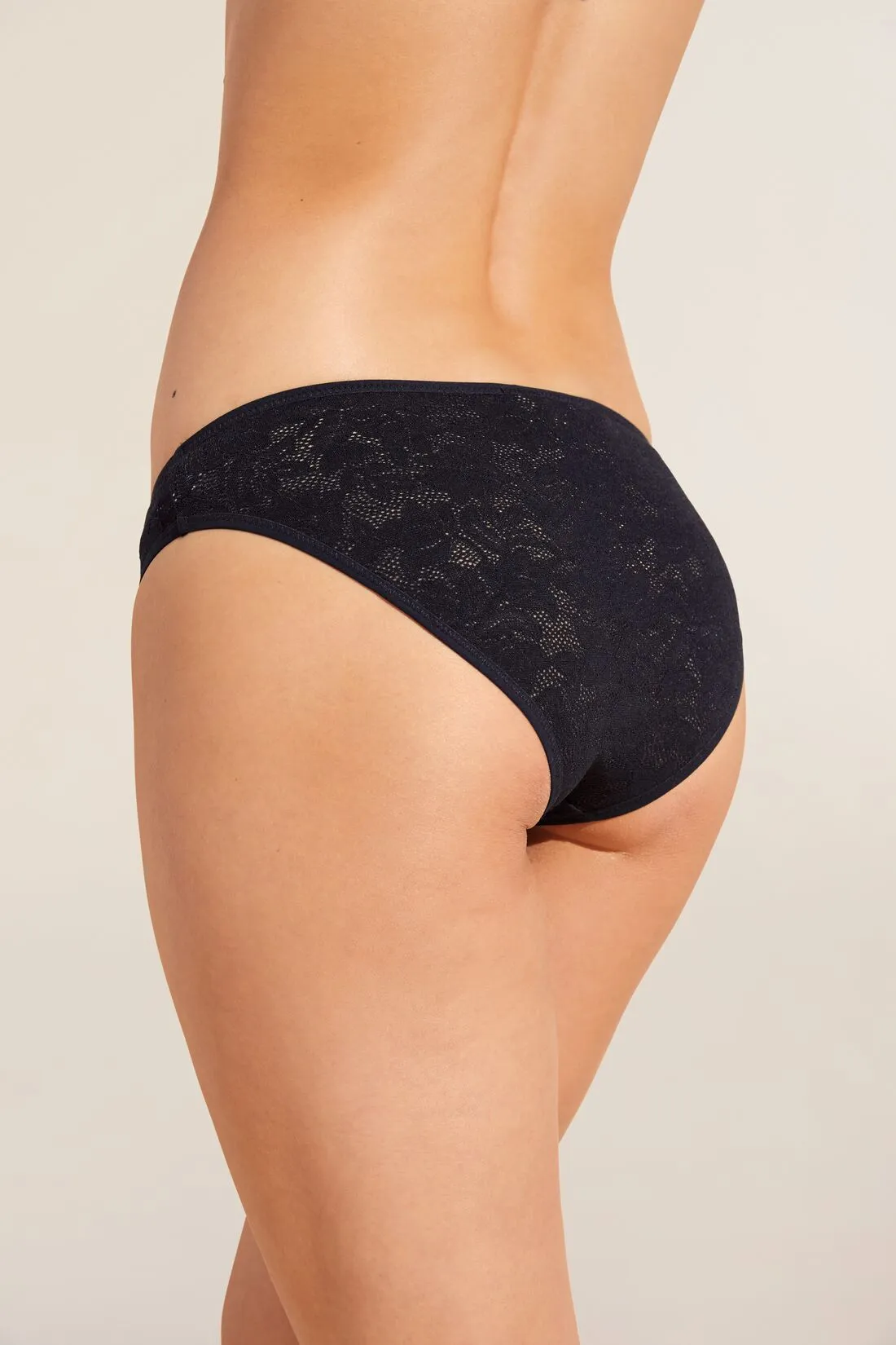 Soft Stretch Recycled Lace High Leg Brief