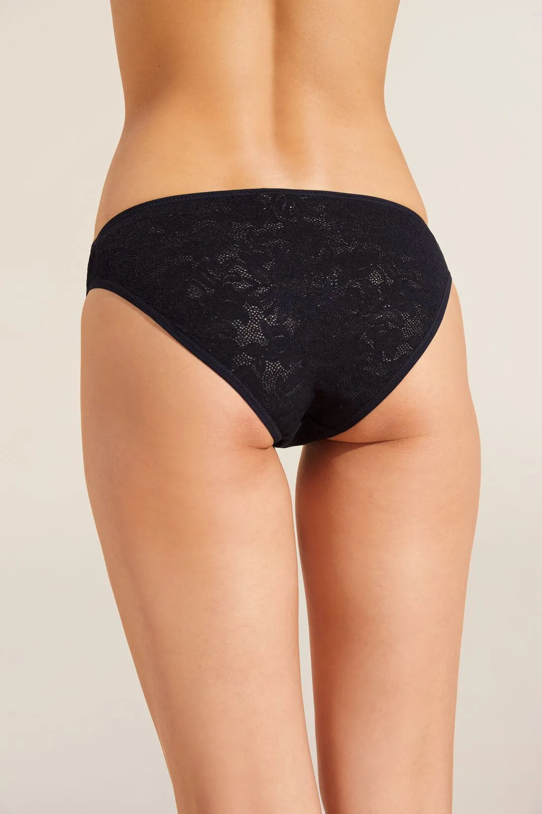 Soft Stretch Recycled Lace High Leg Brief