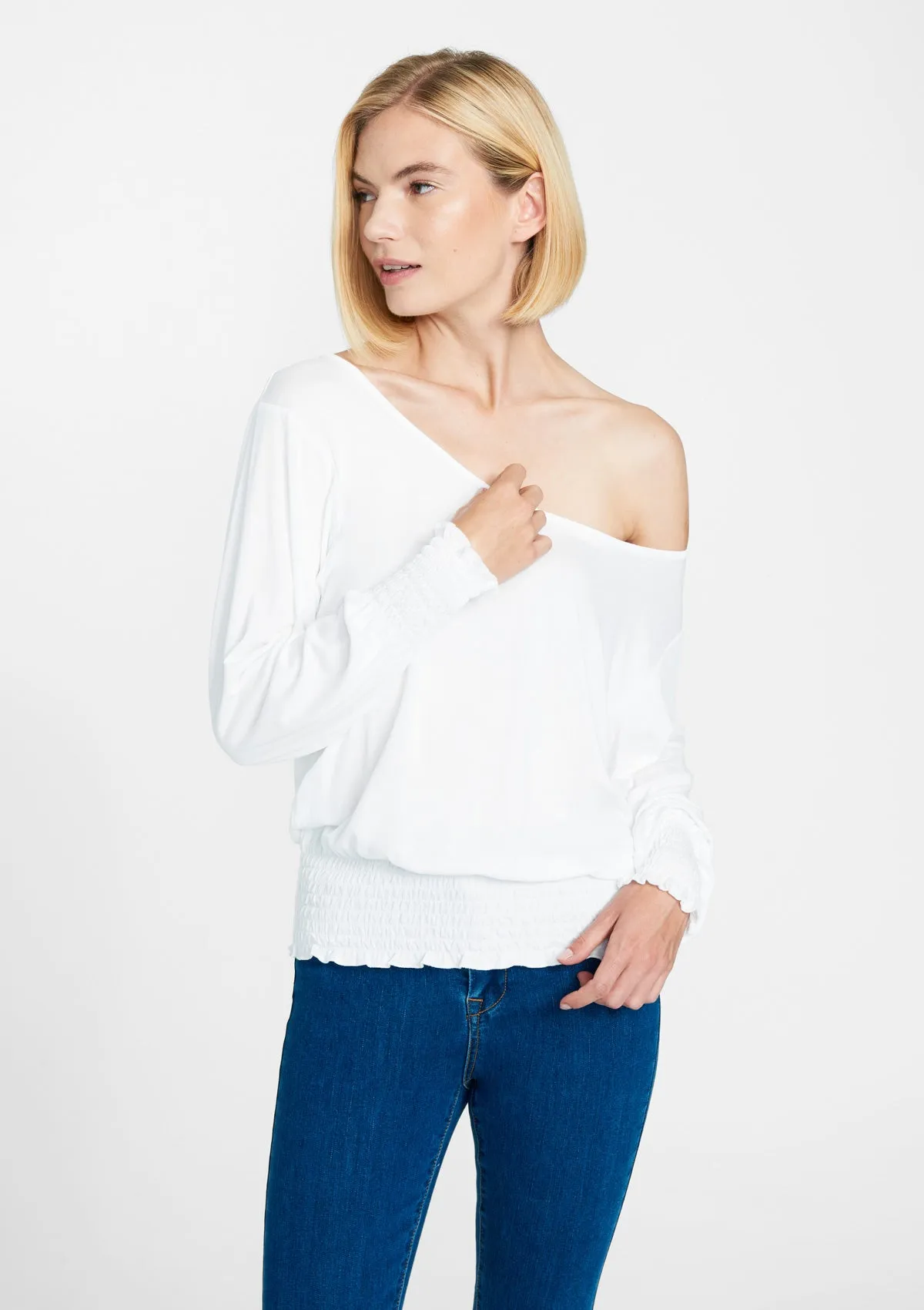 Tall Olivia Off Shoulder Smock Top