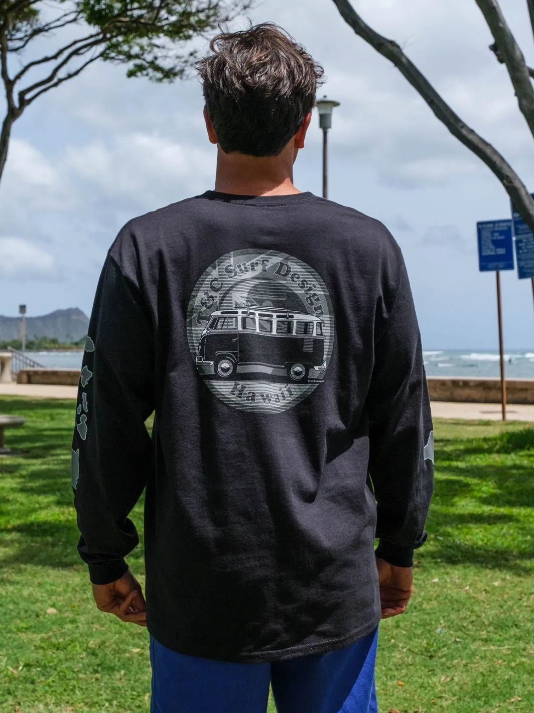 T&C Surf Flag Line Bus Volkswagen Long Sleeve