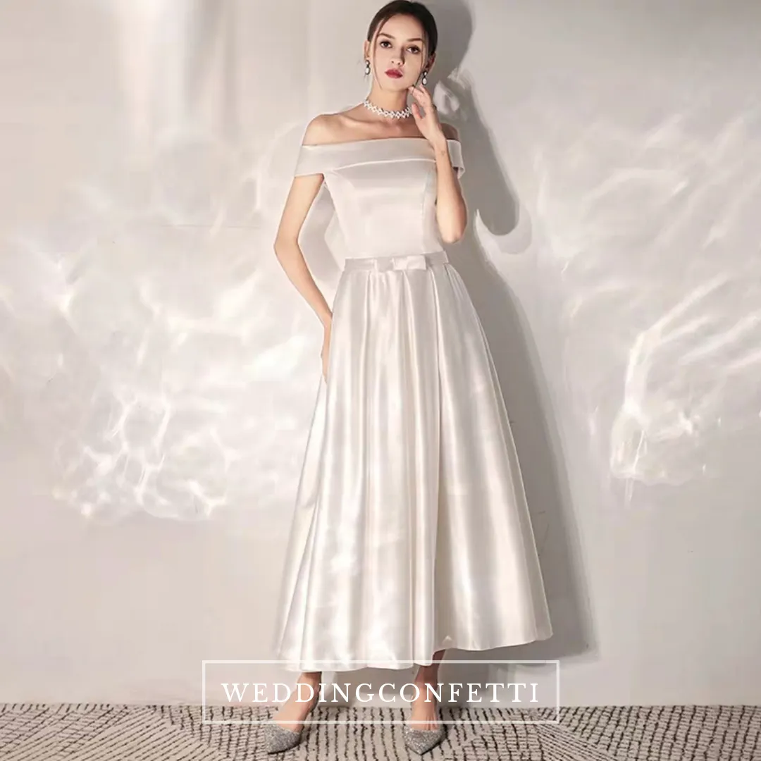 The Aleia Wedding Bridal Off Shoulder Dress