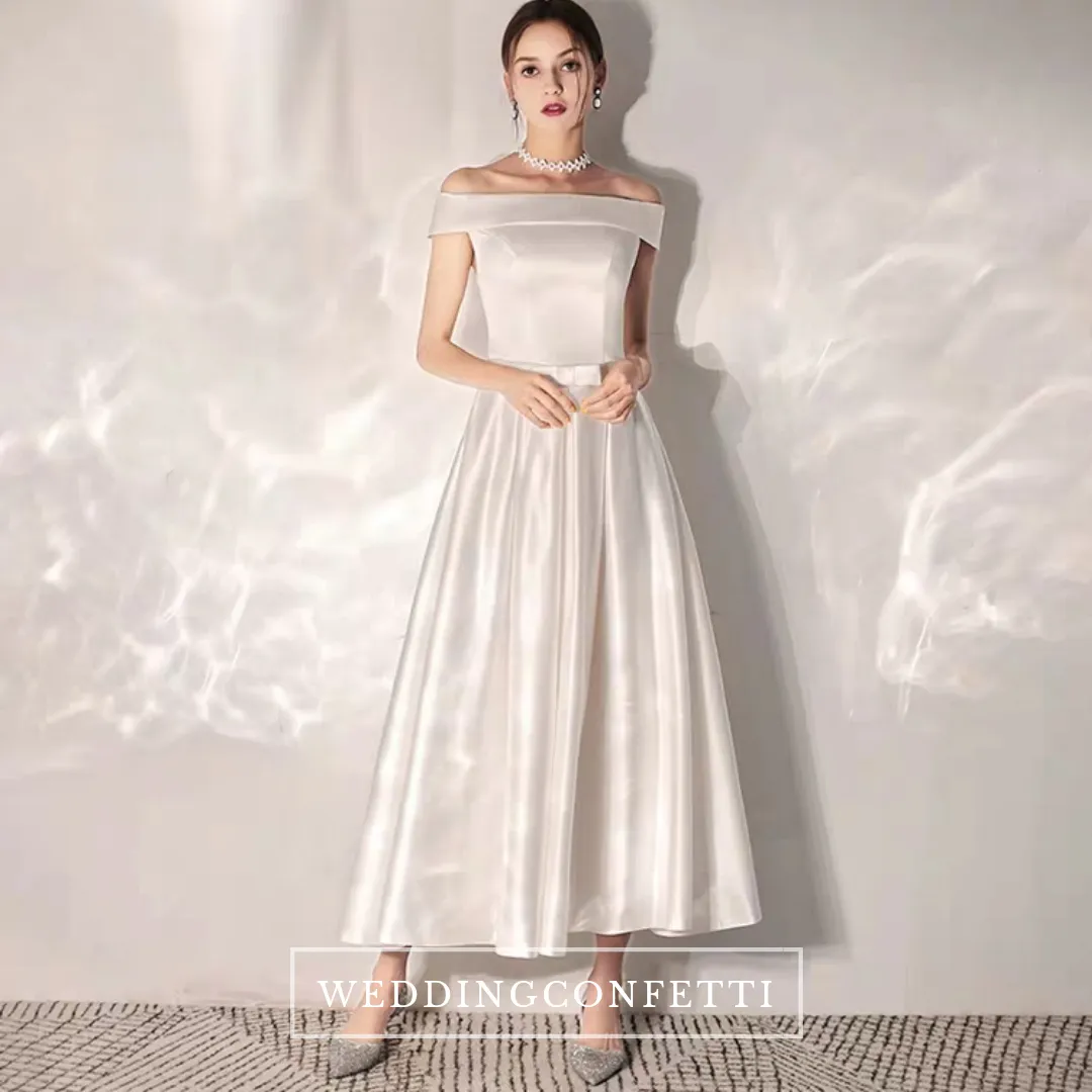 The Aleia Wedding Bridal Off Shoulder Dress